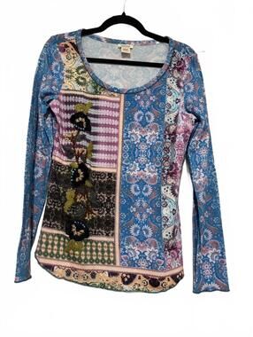 Women's sz S Sundance boho embroidered shirt #1376